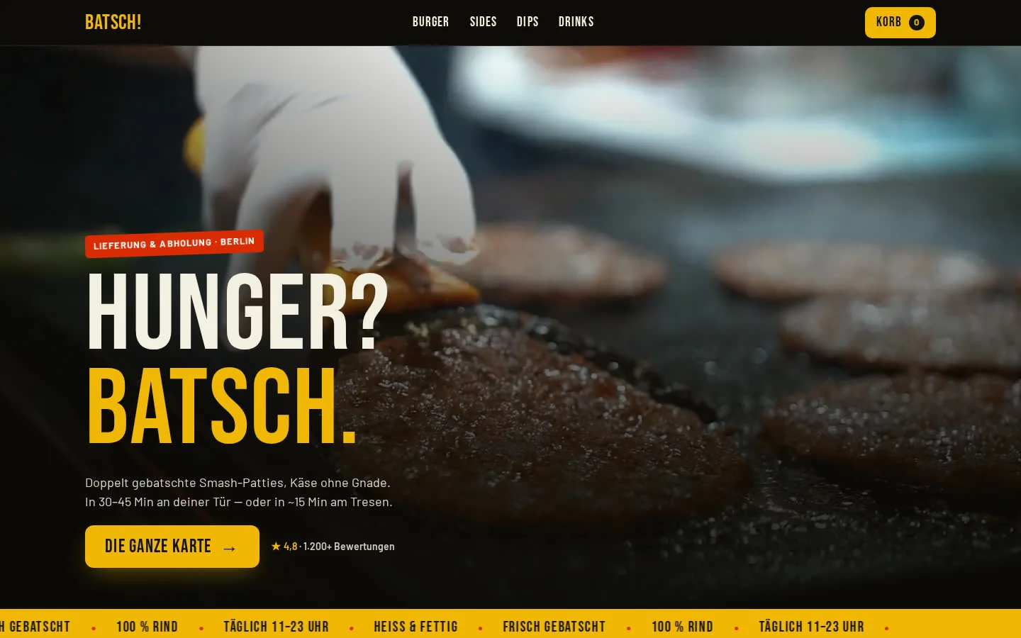 BATSCH! — Smash-Burger · Bestell-Demo